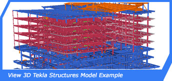 View 3D Tekla Structures Model Example